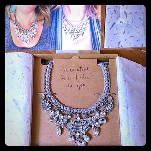 C + I Deco Crystal Cluster Drama Necklace